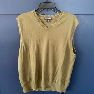 LANDS END olive Sweater vest